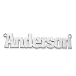 Sterling Silver/Gold Plated Aachen Font Name Plate view 4