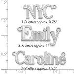 10k Yellow Gold Etched Name Plate view 20