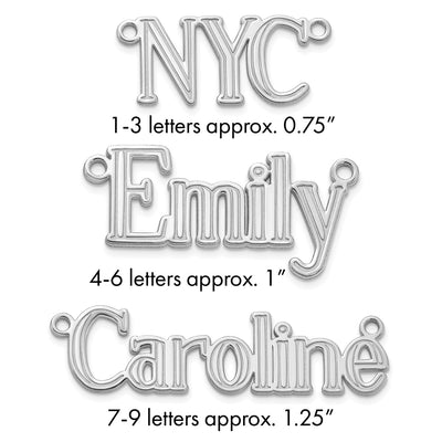 10K Yellow Gold Etched Name Plate