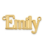 10k Yellow Gold Etched Name Plate view 3
