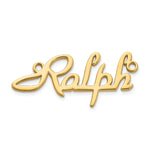 10k Yellow Gold Name Plate view 18