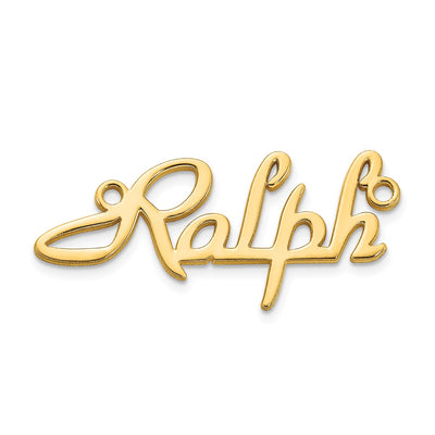 10K Yellow Gold Name Plate
