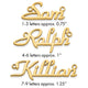 10k Yellow Gold Name Plate