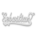 Personalized Heart Name Plate Necklace view 12