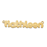 10k White Gold Etched Name Plate view 14