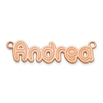 10k White Gold Etched Name Plate view 18