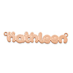 10k White Gold Etched Name Plate view 24