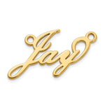 sterling Silver/Rhodium-plated Polished Name Plate view