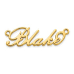 sterling Silver/Rhodium-plated Polished Name Plate view