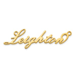 sterling Silver/Rhodium-plated Polished Name Plate view