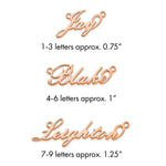 sterling Silver/Rhodium-plated Polished Name Plate view