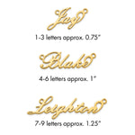 sterling Silver/Rhodium-plated Polished Name Plate view