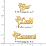 Sterling Silver/Gold-plated Fairy Name Plate view 15