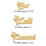 Sterling Silver/Gold-plated Fairy Name Plate view 11
