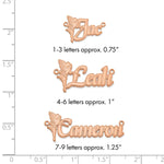 Sterling Silver/Gold-plated Fairy Name Plate view 30