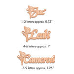 Sterling Silver/Gold-plated Fairy Name Plate view 26