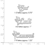 Sterling Silver/Gold-plated Fairy Name Plate view 25