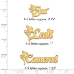 Sterling Silver/Gold-plated Fairy Name Plate view 10