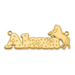 Sterling Silver/Gold-plated Horse Name Plate view 28