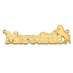 Sterling Silver/Gold-plated Horse Name Plate view 29