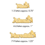 Sterling Silver/Gold-plated Horse Name Plate view 26