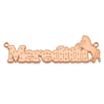 Sterling Silver/Gold-plated Horse Name Plate view 19