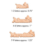 Sterling Silver/Gold-plated Horse Name Plate view 11
