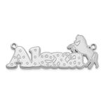 Sterling Silver/Gold-plated Horse Name Plate view 8