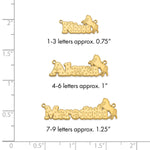 Sterling Silver/Gold-plated Horse Name Plate view 5
