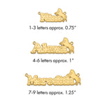Sterling Silver/Gold-plated Horse Name Plate view 1