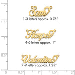 10k Yellow Gold Name Plate view 15