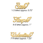 10k Yellow Gold Name Plate view 11
