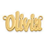 10k Yellow Gold Etched Name Plate view 23