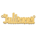10k Yellow Gold Etched Name Plate view 4
