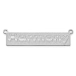 Sterling Silver/Gold-plated Etched Bar Name Plate view 23