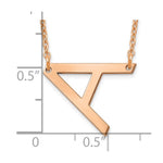 14K Rose Gold Polished Small Necklace view 3