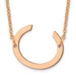 14K Rose Gold Polished Small Necklace view