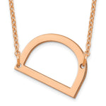 14K Rose Gold Polished Small Necklace view