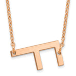 14K Rose Gold Polished Small Necklace view