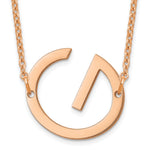 14K Rose Gold Polished Small Necklace view