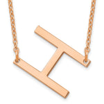 14K Rose Gold Polished Small Necklace view