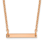 14K Rose Gold Polished Small Necklace view