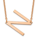 14K Rose Gold Polished Small Necklace view
