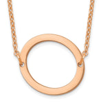 14K Rose Gold Polished Small Necklace view