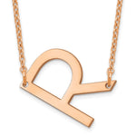 14K Rose Gold Polished Small Necklace view