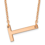 14K Rose Gold Polished Small Necklace view