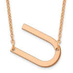 14K Rose Gold Polished Small Necklace view