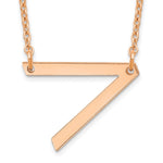 14K Rose Gold Polished Small Necklace view