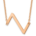 14K Rose Gold Polished Small Necklace view