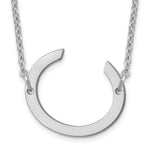 14K White Gold Polished Small Necklace view